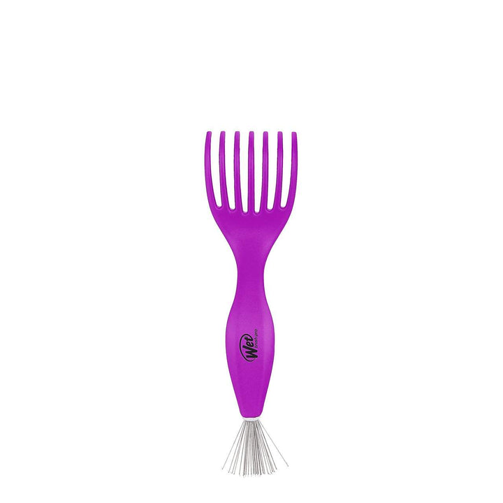 Wet Brush purple professional hair brush cleaner tool with wide prongs and metal bristles