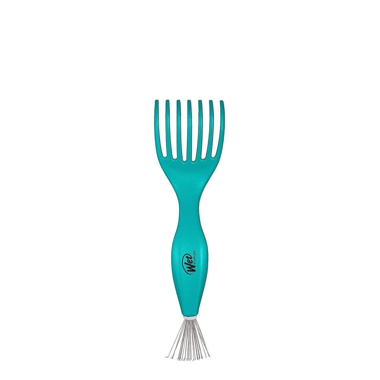 Wet Brush professional hair brush cleaner tool in teal with wide teeth and metal bristles for easy cleaning