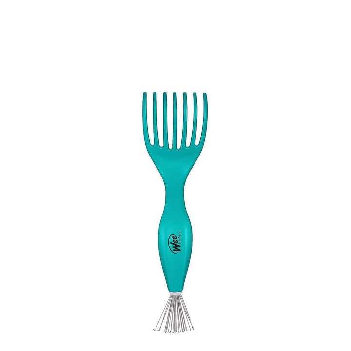Wet Brush professional hair brush cleaner tool in teal with wide teeth and metal bristles for easy cleaning