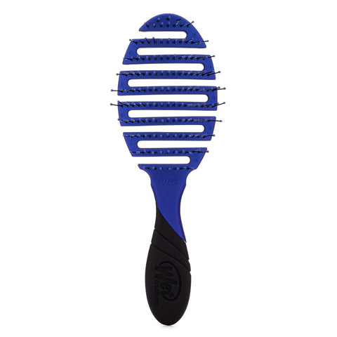 Wet Brush flexible detangling hair brush with blue vented head and black ergonomic handle