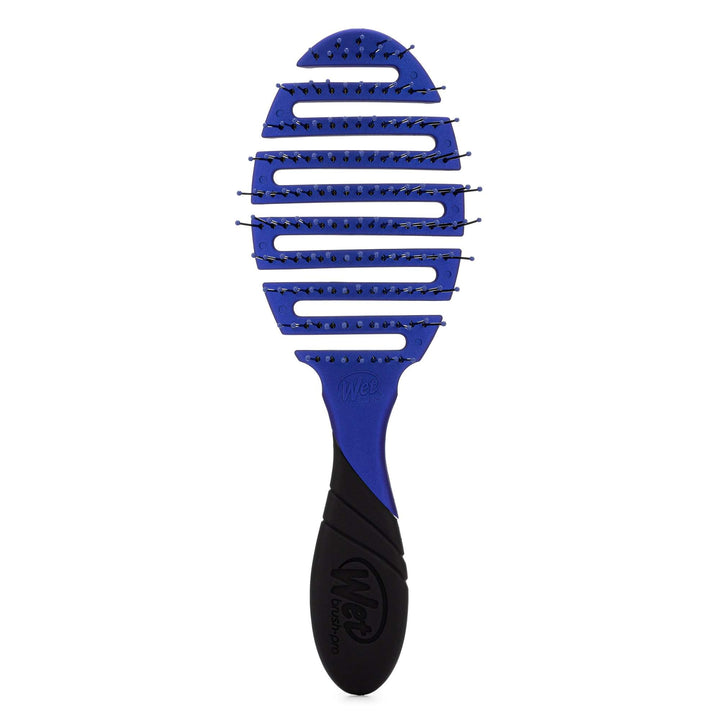Wet Brush flexible detangling hair brush with blue vented head and black ergonomic handle