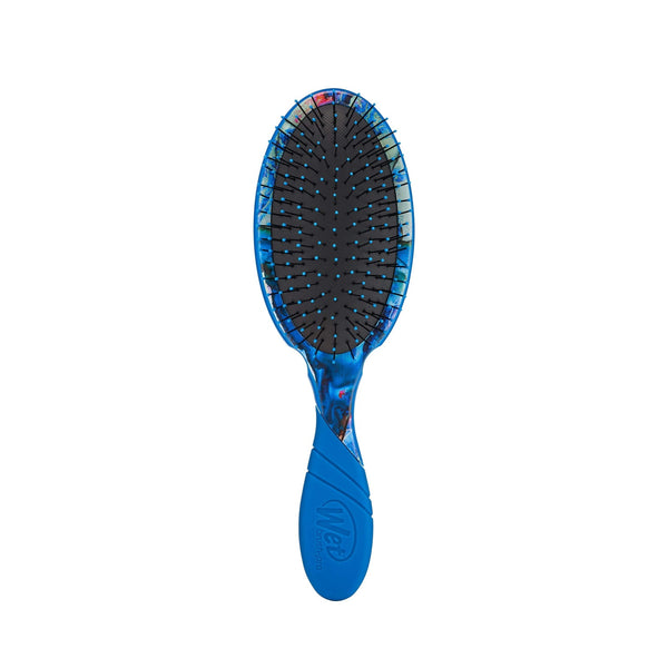Wet Brush Zen Garden hair brush with blue marbled handle and flexible bristles for gentle detangling