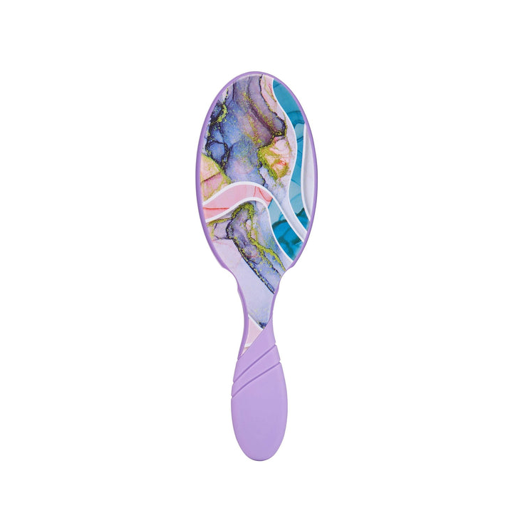 Wet Brush Zen Garden hair brush with purple handle and colorful marbled design